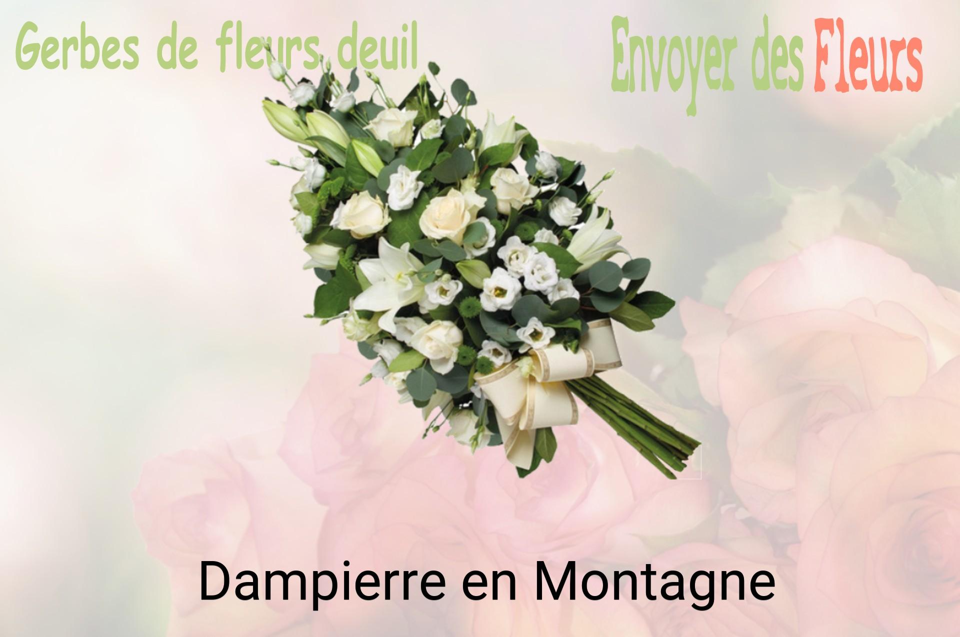 Gerbe de fleurs de deuil livrée à Dampierre-en-Montagne